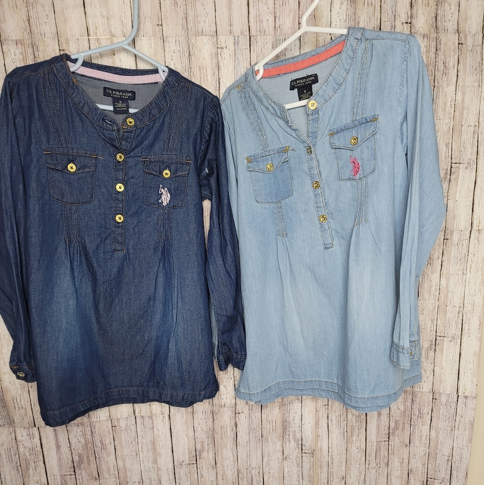 US Polo Assn. Kids Denim Top